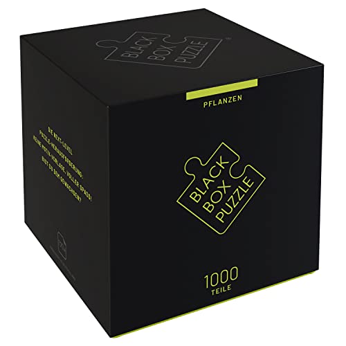 Black Box Puzzle 1000 Teile, Blackbox Puzzel mit Überraschungs-Motiv ohne Vorlage, Impossible Puzzle schwer für Erwachsene und Kinder ab 14 Jahren, Puzzle Box Pflanzen 2022 Edition von Misu