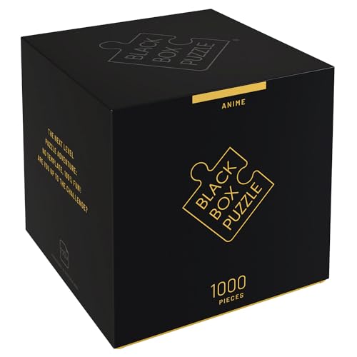 Black Box Puzzle 1000 Teile, Blackbox Puzzel mit Überraschungs-Motiv ohne Vorlage, Impossible Puzzle schwer für Erwachsene und Kinder ab 14 Jahren, Puzzle Box Anime 2023 Edition von Misu