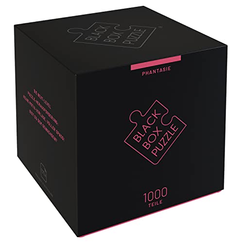 Black Box Puzzle 1000 Teile, Blackbox Puzzel mit Überraschungs-Motiv ohne Vorlage, Impossible Puzzle schwer für Erwachsene und Kinder ab 14 Jahren, Puzzle Box Fantasie Edition 2022 von Misu