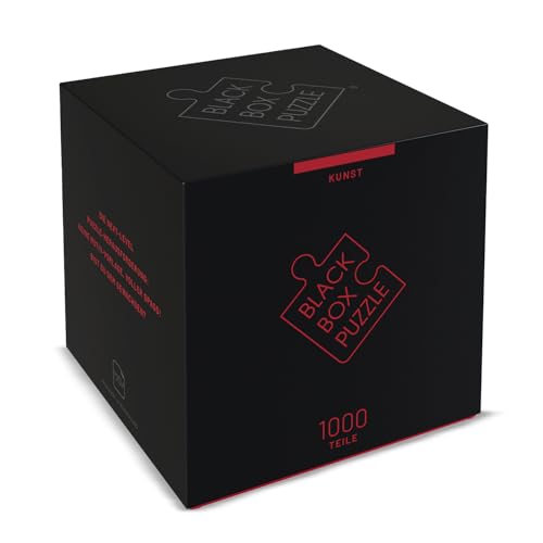 Black Box Puzzle 1000 Teile, Blackbox Puzzel mit Überraschungs-Motiv ohne Vorlage, Impossible Puzzle schwer für Erwachsene und Kinder ab 14 Jahren, Puzzle Box Kunst Edition 2022 von Misu