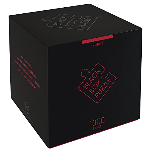 Black Box Puzzle 1000 Teile, Blackbox Puzzel mit Überraschungs-Motiv ohne Vorlage, Impossible Puzzle schwer für Erwachsene und Kinder ab 14 Jahren, Puzzle Box Kunst Edition 2023 von Misu