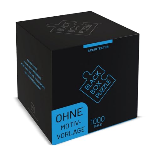 Black Box Puzzle 1000 Teile, Blackbox Puzzel mit Überraschungs-Motiv ohne Vorlage, Impossible Puzzle schwer für Erwachsene und Kinder ab 14 Jahren, Puzzle Box Architektur Edition 2022 von Misu