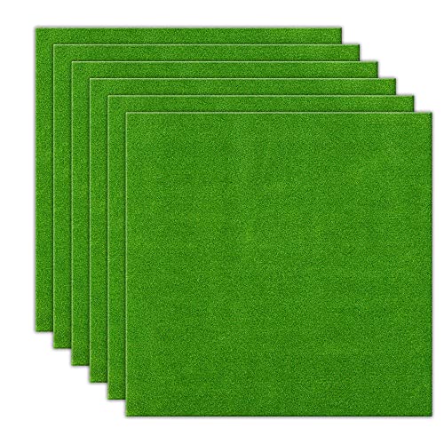 Mitening 6 Stück Modellbau Grasmatte - 25 x 25 cm Miniatur Gartenbau Grasmatten Deko, Kunstrasen Verzierung Moos, Modell Train Landschaft - Lebensechte Kunstrasen Deko Rasen für Garten Balkon Haus Mitening 6 Stück Modellbau Grasmatte - 25 x 25 cm Miniatur Gartenbau Grasmatten Deko, Kunstrasen Verzierung Moos, Modell Train Landschaft - Lebensechte Kunstrasen Deko Rasen für Garten Balkon Haus von Mitening