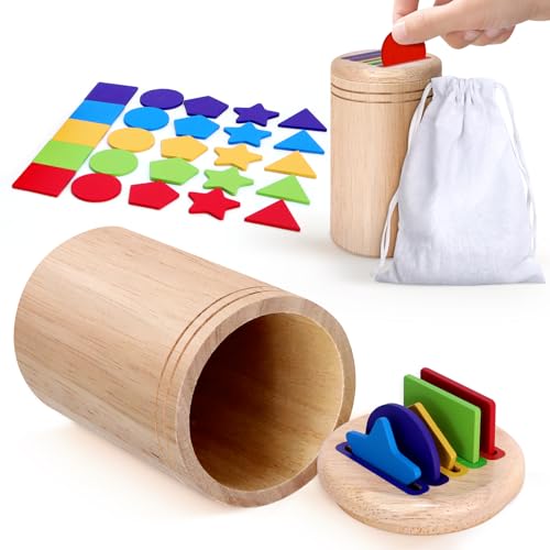 Farben Sortierspiel mit 5 Farben und 5 Formen, Montessori Spielzeug ab 3 Jahr, Kinderspielzeug zum Farben und Form Lernen, Motorikspielzeug, Holzspielzeug Sensorik Spielzeug (5 Farben und 5 Formen) Farben Sortierspiel mit 5 Farben und 5 Formen, Montessori Spielzeug ab 3 Jahr, Kinderspielzeug zum Farben und Form Lernen, Motorikspielzeug, Holzspielzeug Sensorik Spielzeug (5 Farben und 5 Formen) von Mittimiya