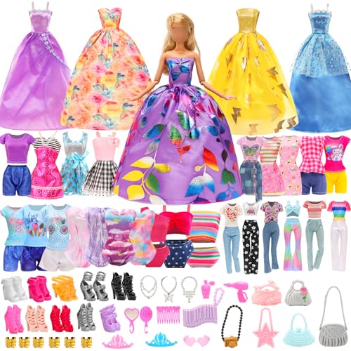 Miunana 44 Kleidung für Puppen Puppenkleidung Fashion Kleider Tops Bluse Hosen Abendkleider Badenanzüge Schuhe Handtasche Zubehör für 11,5 Zoll Mädchen Puppen Miunana 44 Kleidung für Puppen Puppenkleidung Fashion Kleider Tops Bluse Hosen Abendkleider Badenanzüge Schuhe Handtasche Zubehör für 11,5 Zoll Mädchen Puppen von Miunana