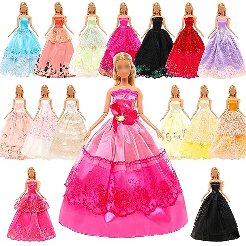 Miunana 5 Puppenkleidung Kleidung Zubehör Hochzeit Party Abendkleider für Puppen, Kleider für Puppen Puppenkleider Kinder Mädchen Geschenke Miunana 5 Puppenkleidung Kleidung Zubehör Hochzeit Party Abendkleider für Puppen, Kleider für Puppen Puppenkleider Kinder Mädchen Geschenke von Miunana