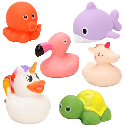 Miunana 6pcs Badespielzeug Baby Wasserspielzeug Kinder Pool Spielzeug Wassertiere Badewannenspielzeug Bad Spielzeug für Kinder Jungen Mädchen Miunana 6pcs Badespielzeug Baby Wasserspielzeug Kinder Pool Spielzeug Wassertiere Badewannenspielzeug Bad Spielzeug für Kinder Jungen Mädchen von Miunana