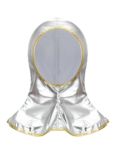Miutii Kinder Ritter Haube Silber Kettenhaube Ritterhaube Mütze Mittelalter Kopfbedeckung Faschingsmütze Zubehör Silber 146-152 Miutii Kinder Ritter Haube Silber Kettenhaube Ritterhaube Mütze Mittelalter Kopfbedeckung Faschingsmütze Zubehör Silber 146-152 von Miutii