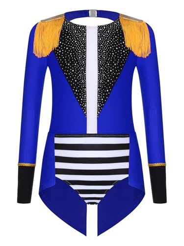 Miutii Mädchen Zirkus Kostüm Glitzer Body Overall Zirkusdirektor Uniform Ringmaster Outfits Halloween Weihnachten Karneval Tanzkostüm Königsblau 146-152 Miutii Mädchen Zirkus Kostüm Glitzer Body Overall Zirkusdirektor Uniform Ringmaster Outfits Halloween Weihnachten Karneval Tanzkostüm Königsblau 146-152 von Miutii