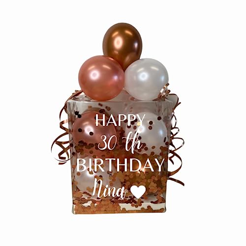 Mivame Personalisierte Ballon-Box - Kreative Geschenkidee, Geldgeschenk Verpackung, 100% Biologisch abbaubare Ballons, Perfekt für Hochzeit, Babyparty & Geburtstag Mivame Personalisierte Ballon-Box - Kreative Geschenkidee, Geldgeschenk Verpackung, 100% Biologisch abbaubare Ballons, Perfekt für Hochzeit, Babyparty & Geburtstag von Mivame
