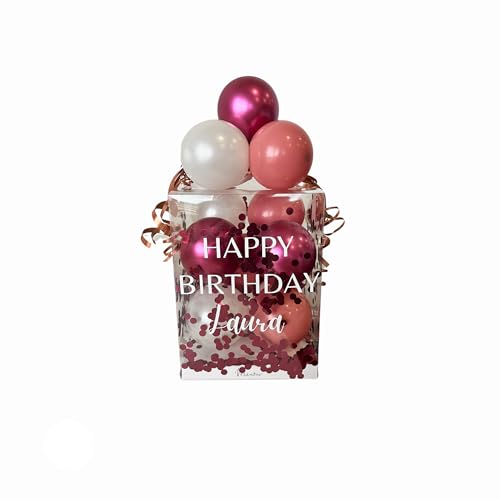 Mivame Personalisierte Ballon-Box - Kreative Geschenkidee, Geldgeschenk Verpackung, 100% Biologisch abbaubare Ballons, Perfekt für Hochzeit, Babyparty & Geburtstag Mivame Personalisierte Ballon-Box - Kreative Geschenkidee, Geldgeschenk Verpackung, 100% Biologisch abbaubare Ballons, Perfekt für Hochzeit, Babyparty & Geburtstag von Mivame