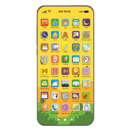 Mixnexorad Lernspielzeug Spieltelefon,Frühkindliches Mobiltelefon | Mit Leuchtfunktion & Lerninhalten Wiederaufladbar Mixnexorad Lernspielzeug Spieltelefon,Frühkindliches Mobiltelefon | Mit Leuchtfunktion & Lerninhalten Wiederaufladbar von Mixnexorad