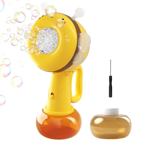 Miyanvuo Blasenstab Maschine,Seifenblasen Spielzeug - Bienenform Rotierend Tragbar Bunte Outdoor Spielzeug Reise Geschenk für Mädchen und Miyanvuo Blasenstab Maschine,Seifenblasen Spielzeug - Bienenform Rotierend Tragbar Bunte Outdoor Spielzeug Reise Geschenk für Mädchen und von Miyanvuo