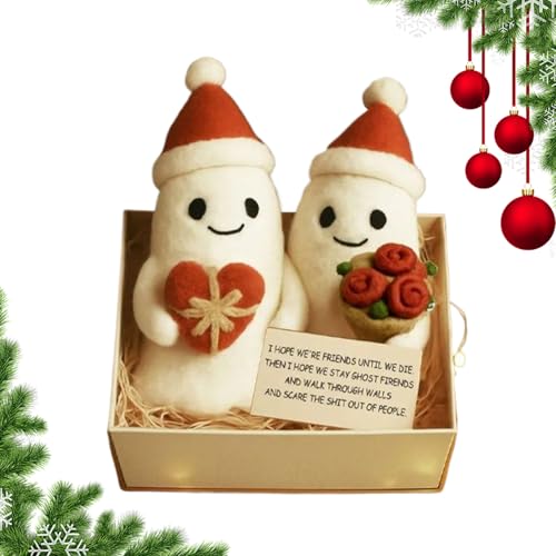 Miyanvuo Weihnachts Stofftier,Weich Niedlich Gemütlich - Freundschafts Geschenk Weihnachten - Für Feiertag Geburtstag Party Büro Zuhause Zimmer Auto Schreibtisch Schule Wohnheim Wohnung Herbst von Miyanvuo