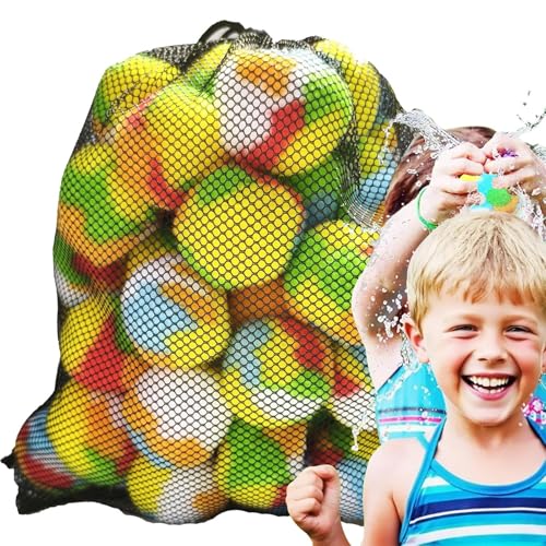 Miyanvuo Wiederverwendbare Wasserballons - 60 Stück Wasserspielzeug Zum Aufsaugen | Sommer Outdoor Party Spielzeug Für Garten Camping Urlaub Miyanvuo Wiederverwendbare Wasserballons - 60 Stück Wasserspielzeug Zum Aufsaugen | Sommer Outdoor Party Spielzeug Für Garten Camping Urlaub von Miyanvuo
