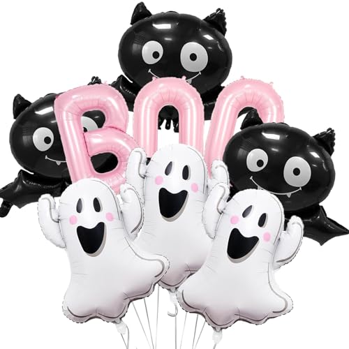 Halloween Luftballons Dekoration set, 9 stück Geister Fledermaus Folienballon, Drei Farben,Geeignet für Halloween-Partys, Kindergeburtstage Deko Halloween Luftballons Dekoration set, 9 stück Geister Fledermaus Folienballon, Drei Farben,Geeignet für Halloween-Partys, Kindergeburtstage Deko von Mizijia