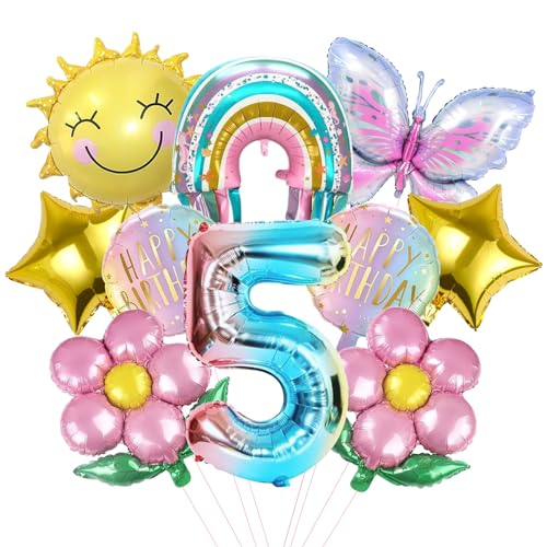 Mizijia 10 Stück Schmetterlinge Geburtstagsdeko 5 Jahre Junge Mädchen, Luftballons Set, Party Deko, Folienballon, Kinder Geburtstag Luftballons (5) Mizijia 10 Stück Schmetterlinge Geburtstagsdeko 5 Jahre Junge Mädchen, Luftballons Set, Party Deko, Folienballon, Kinder Geburtstag Luftballons (5) von Mizijia