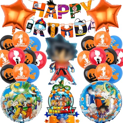 Mizijia 23 Stück Dragnball Geburtstagsdeko Junge, Dragnball Geburtstag Party Set, Luftballons Geburtstag Set, Kindergeburtstag Ballons Set, Party Deko Geburtstag Set für Kinder Mizijia 23 Stück Dragnball Geburtstagsdeko Junge, Dragnball Geburtstag Party Set, Luftballons Geburtstag Set, Kindergeburtstag Ballons Set, Party Deko Geburtstag Set für Kinder von Mizijia