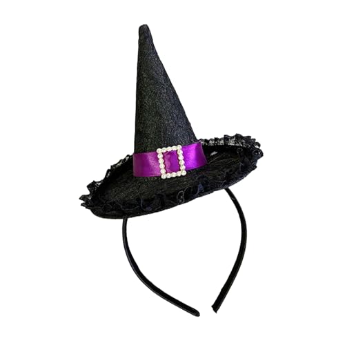 Mjaie Halloween Pailletten Hexenhut Kopfschmuck Stirnband Rose Specter Anti-Rutsch Fang Haarreif Haarstyling Werkzeug Halloween Party Zugang Mjaie Halloween Pailletten Hexenhut Kopfschmuck Stirnband Rose Specter Anti-Rutsch Fang Haarreif Haarstyling Werkzeug Halloween Party Zugang von Mjaie