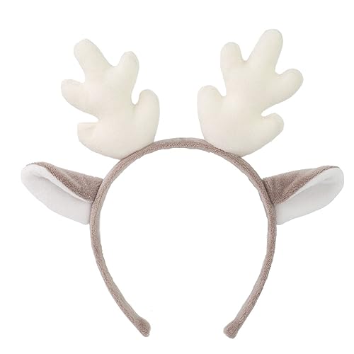 Mjaie Plüsch-Kopfbedeckung, Weihnachts-Horn, Haarreifen, festliche Stirnbänder, niedlicher Kopfschmuck für Halloween, Party, Dekoration, Weihnachts-Kopfschmuck Mjaie Plüsch-Kopfbedeckung, Weihnachts-Horn, Haarreifen, festliche Stirnbänder, niedlicher Kopfschmuck für Halloween, Party, Dekoration, Weihnachts-Kopfschmuck von Mjaie