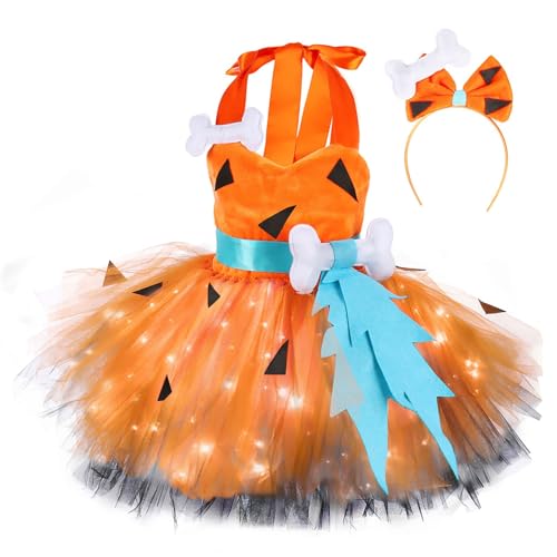 Mjjsk Halloween-Kleider für Mädchen, Kindergeburtstag, Party, Tüllkleid, Spaghettiträger, Freizeitkleid, Neuheit, Karneval, Fasching, A-1-Orange, 92 Mjjsk Halloween-Kleider für Mädchen, Kindergeburtstag, Party, Tüllkleid, Spaghettiträger, Freizeitkleid, Neuheit, Karneval, Fasching, A-1-Orange, 92 von Mjjsk