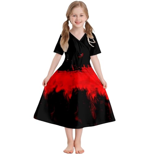 Mjjsk Halloween-Kostüm für Mädchen, gruselig, blutiger Geist, Kürbis, kurzärmelig, ausgestelltes Kleid, Kinder, lässig, Geburtstag, Party, festliche Outfits, A-2-rot, 13-14 Jahre Mjjsk Halloween-Kostüm für Mädchen, gruselig, blutiger Geist, Kürbis, kurzärmelig, ausgestelltes Kleid, Kinder, lässig, Geburtstag, Party, festliche Outfits, A-2-rot, 13-14 Jahre von Mjjsk