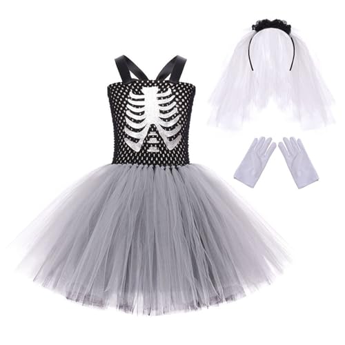 Mjjsk Halloween-Outfits für Mädchen, Geisterbraut-Kostüm, Tüllkleid, Kinder, Neuheit, Prinzessin, Geburtstagsparty, Karneval, Urlaubskleider, weiß, 116 Mjjsk Halloween-Outfits für Mädchen, Geisterbraut-Kostüm, Tüllkleid, Kinder, Neuheit, Prinzessin, Geburtstagsparty, Karneval, Urlaubskleider, weiß, 116 von Mjjsk