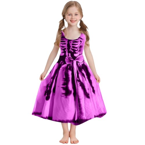 Mjjsk Halloween-Outfits für Mädchen, Kinder, blutiger Geisterdruck, ausgestelltes Kleid, ärmellos, Tunika, Geburtstagsparty, leger, Urlaubskleider, A-4-Hot Pink, 11-12 Jahre Mjjsk Halloween-Outfits für Mädchen, Kinder, blutiger Geisterdruck, ausgestelltes Kleid, ärmellos, Tunika, Geburtstagsparty, leger, Urlaubskleider, A-4-Hot Pink, 11-12 Jahre von Mjjsk