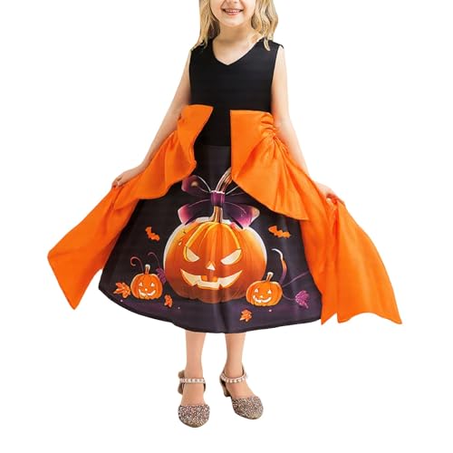 Mjjsk Mädchen Halloween Kleid Prinzessin Tüll Kleider Kinder Geburtstag Urlaub Party Abschlussball Kleid Kleinkind Karneval Welttag Fasching Outfit, A-1-Orange, 7 Jahre Mjjsk Mädchen Halloween Kleid Prinzessin Tüll Kleider Kinder Geburtstag Urlaub Party Abschlussball Kleid Kleinkind Karneval Welttag Fasching Outfit, A-1-Orange, 7 Jahre von Mjjsk