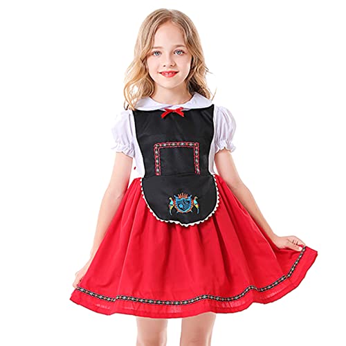 Mjjsk Mädchen Halloween Party Fancy Outfit Deutsches Dirndl Kleid Kinder Bayerisches Oktoberfest Traditionelles Kleid Urlaub Mode Freizeitkleider, rot, 116 Mjjsk Mädchen Halloween Party Fancy Outfit Deutsches Dirndl Kleid Kinder Bayerisches Oktoberfest Traditionelles Kleid Urlaub Mode Freizeitkleider, rot, 116 von Mjjsk