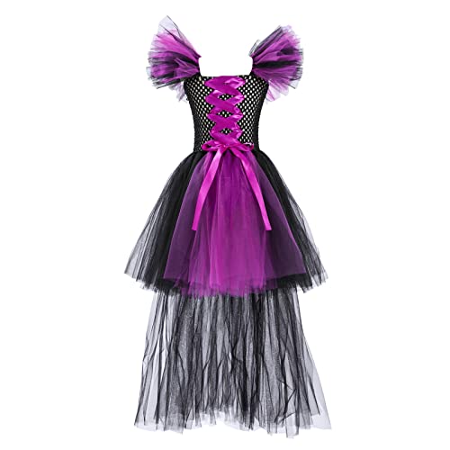 Mjjsk Mädchen Kleid Hexe Halloween Cosplay Gothic Verkleidung Kinder Geburtstag Party Prinzessin Tüll Kleider Karneval Festival Outfits, violett, 3-4 Jahre Mjjsk Mädchen Kleid Hexe Halloween Cosplay Gothic Verkleidung Kinder Geburtstag Party Prinzessin Tüll Kleider Karneval Festival Outfits, violett, 3-4 Jahre von Mjjsk