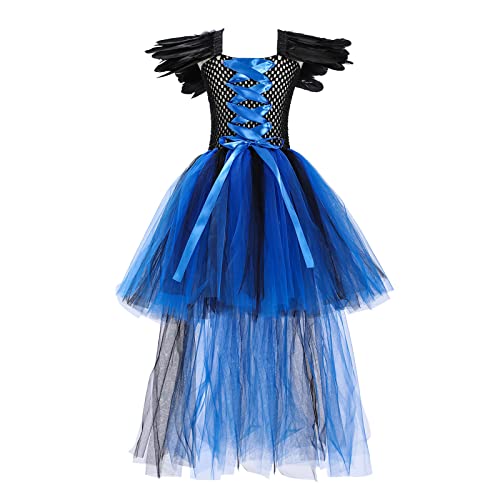 Mjjsk Mädchen Partykleid Hexe Halloween Verkleidung Kinder Prinzessin Tüll Gothic Cosplay Urlaub Outfits Karneval Geburtstag Festzug Kleider, blau, 128 Mjjsk Mädchen Partykleid Hexe Halloween Verkleidung Kinder Prinzessin Tüll Gothic Cosplay Urlaub Outfits Karneval Geburtstag Festzug Kleider, blau, 128 von Mjjsk