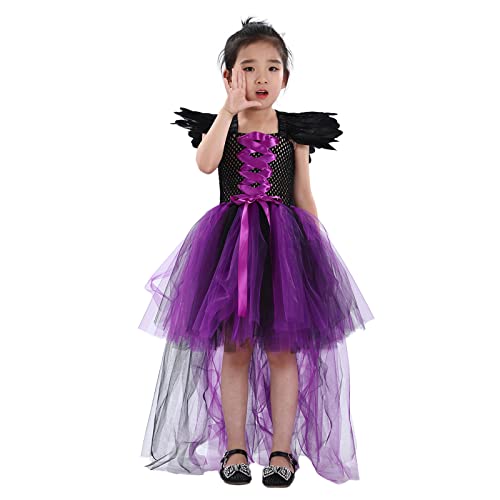 Mjjsk Mädchen Partykleid Hexe Halloween Verkleidung Kinder Prinzessin Tüll Gothic Cosplay Urlaub Outfits Karneval Geburtstag Festzug Kleider, dunkelviolett, 2-3 Jahre Mjjsk Mädchen Partykleid Hexe Halloween Verkleidung Kinder Prinzessin Tüll Gothic Cosplay Urlaub Outfits Karneval Geburtstag Festzug Kleider, dunkelviolett, 2-3 Jahre von Mjjsk