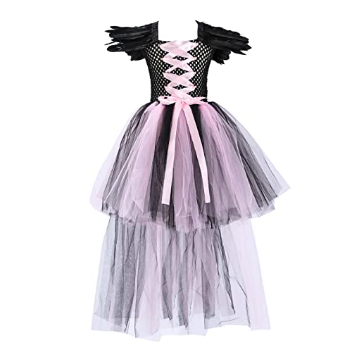 Mjjsk Mädchen Partykleid Hexe Halloween Verkleidung Kinder Prinzessin Tüll Gothic Cosplay Urlaub Outfits Karneval Geburtstag Festzug Kleider, rose, 128 Mjjsk Mädchen Partykleid Hexe Halloween Verkleidung Kinder Prinzessin Tüll Gothic Cosplay Urlaub Outfits Karneval Geburtstag Festzug Kleider, rose, 128 von Mjjsk