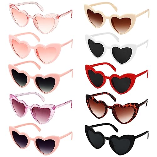 Mkitnvy 10 Paar Herz Brille,Partybrille Hippie Brille,Magische Farben Party Herz Brille, Herz Sonnenbrille Lustige Partybrillen für Fasching Foto Requisiten Geburtstagsfeier für Kinder und Erwachsene Mkitnvy 10 Paar Herz Brille,Partybrille Hippie Brille,Magische Farben Party Herz Brille, Herz Sonnenbrille Lustige Partybrillen für Fasching Foto Requisiten Geburtstagsfeier für Kinder und Erwachsene von Mkitnvy