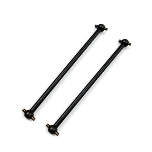 RC-Zubehör Für HSP 1/10 RC Autoteile, 2 Teile/Satz Metallantriebswelle Dogbone, Gesamtlänge 61 Mm, 63 Mm, 70 Mm, 77 Mm, 84 Mm, 87 Mm, 89,5 Mm, 100 Mm, RC-Tuningteile(Black,61MM 2PCS) von Mkytkv