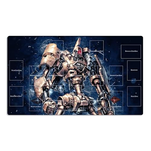 Mlikemat New Playmat ZD039-284-A Ancient Gear Golem TCG CCG Sammelkartenspiel Matte mit Zonen + Gratis Tasche von Mlikemat