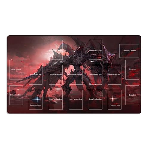 New Mlikemat Playmat Destiny Hero, Plasma TCG CCG OCG Sammelkartenspielmatte mit Zonen + Gratis Tasche (ZD014-452-A) von Mlikemat