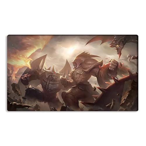 New Mlikemat Playmat Exodia VS 3 Gods Duel TCG CCG Sammelkartenspielmatte ohne Zonen + Gratis Tasche (ZD039-184-K-No Zones) von Mlikemat