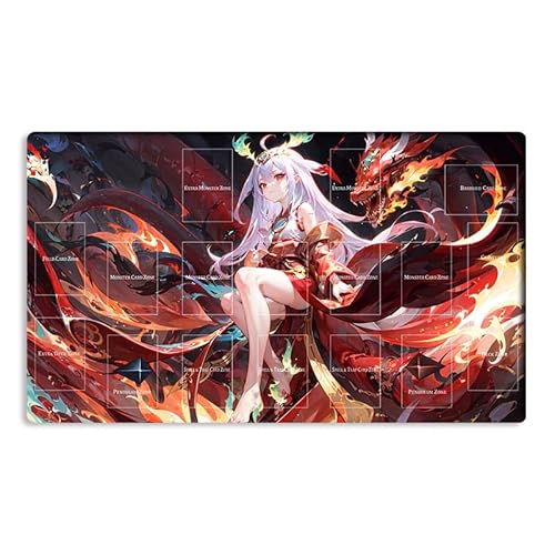 Mlikemat Playmat Kurikara Divincarnate TCG CCG OCG Sammelkartenspielmatte mit Zonen + gratis Tasche (ZD014-690-A) von Mlikemat