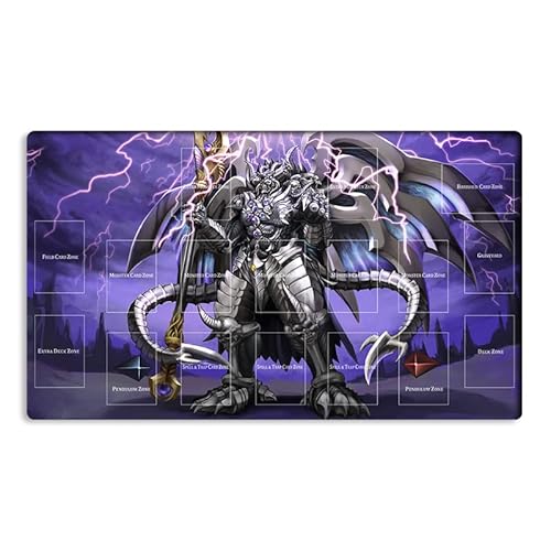 Mlikemat Playmat Reign-Beaux Overlord of Dark World TCG CCG OCG Sammelkartenspielmatte mit Zonen und gratis Tasche (ZD039-385-A) von Mlikemat