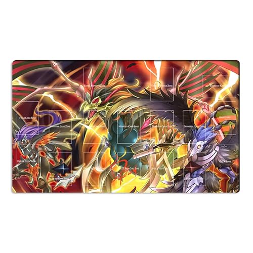 Mlikemat Spielmatte Blackwing TCG CCG OCG Sammelkartenspiel-Matte mit Zonen + gratis Tasche (ZD039-975-A) von Mlikemat