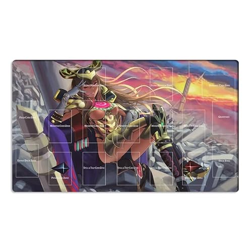 Mlikemat Spielmatte Eldlich The Golden Lord TCG CCG OCG Sammelkartenspielmatte mit Zonen + gratis Tasche (ZD039-461-A) von Mlikemat