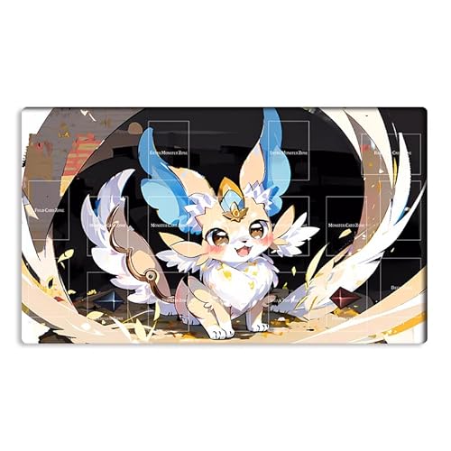 Neue Mlikemat Playmat Purrely TCG CCG OCG Sammelkartenspielmatte mit Zonen + Gratis Tasche (ZD014-665-A) von Mlikemat
