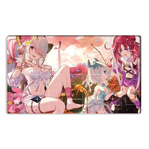 New Mlikemat Playmat Traptrix Girls TCG CCG OCG Sammelkartenspielmatte mit Zonen + Gratis Tasche (ZD014-541-A) von Mlikemat