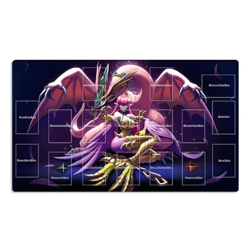 Mlikemat Neue Playmat Harpie Lady & Pet Dragon TCG CCG Sammelkartenspielmatte mit Zonen + Gratis Tasche (ZD039-409-A) von Mlikemat