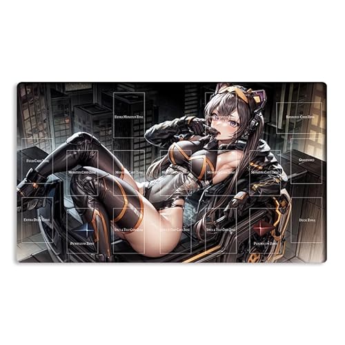 Neue Mlikemat Playmat I:P Masquerena TCG CCG OCG Sammelkartenspielmatte mit Zonen + Gratis Tasche (ZD039-688-A) von Mlikemat