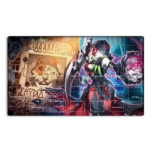 Neue Mlikemat Playmat TCG CCG OCG Sammelkartenspielmatte mit Zonen + Gratis Tasche (ZD014-064-A) von Mlikemat