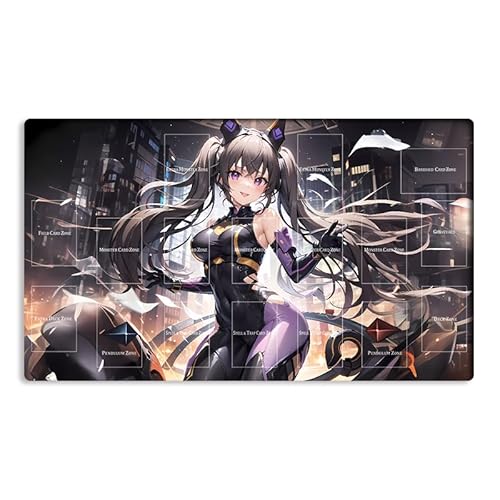 Neue Mlikemat Playmat TCG CCG OCG Sammelkartenspielmatte mit Zonen + Gratis Tasche (ZD014-354-A) von Mlikemat