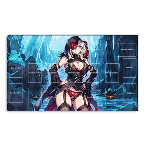New Mlikemat Playmat Diabellestarr Die dunkle Hexe TCG CCG OCG Sammelkartenspielmatte mit Zonen + Gratis Tasche (ZD039-509-A) von Mlikemat